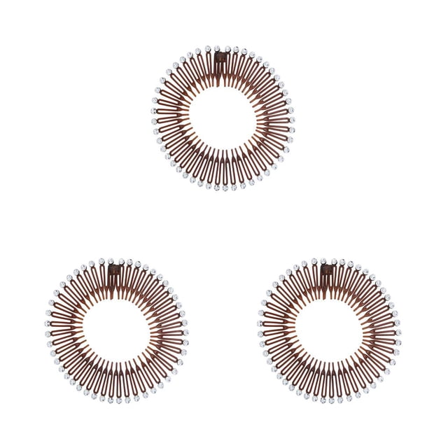 Vogacara Peine elástico circular completo Peines flexibles Titular de la diadema Diadema Senderismo Type8 NO8