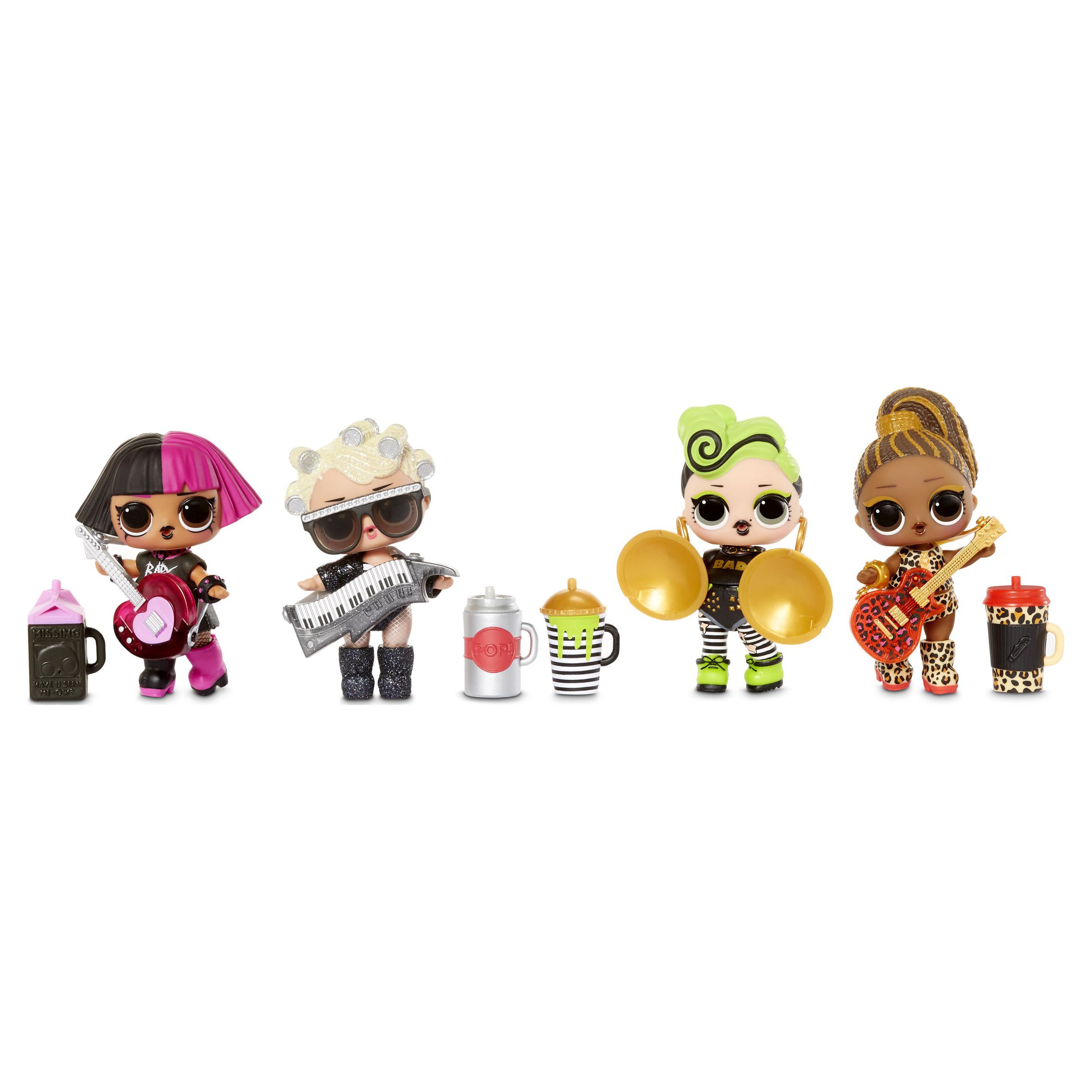 LOL Surprise OMG Remix Super Surprise With 70+ Surprises Including 4 Fashion Dolls And 4 Dolls (Sisters), Rock Instruments That Really Play Music, Boom Box Packaging, Rock Band Accessories Ages 4+ - image 4 of 4