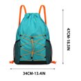 thumbnail image 3 of Outdoor Drawstring Backpack with Elastic Cord Storage – Quick Dry Oxford Cloth Sack for Swimming,Park,Daily Commute, 3 of 6