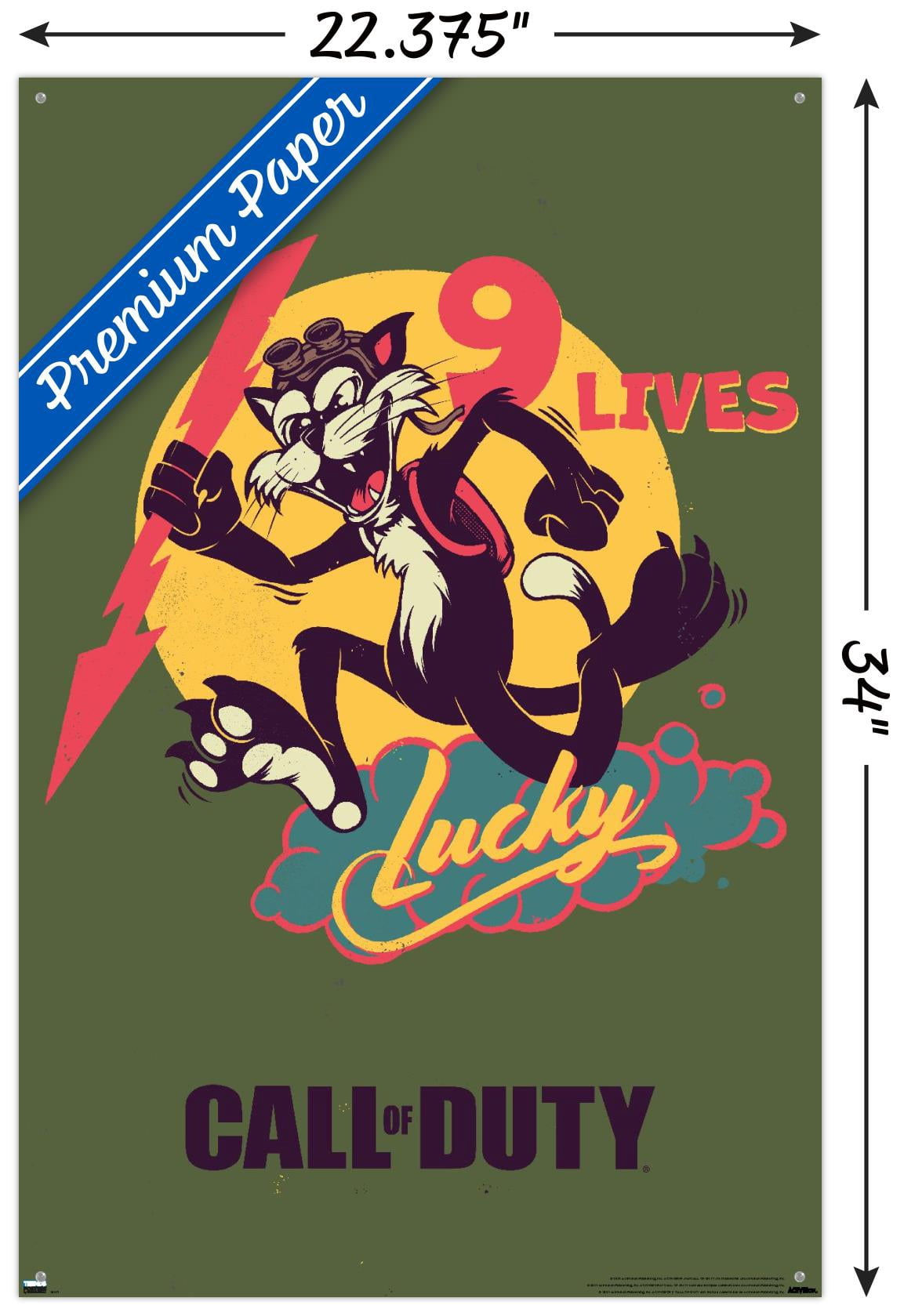 Call of Duty: Vanguard - 9 Lives Wall Poster with Pushpins, 22.375" x 34"