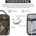 thumbnail image 5 of Army Camouflage 3D Print 8 Lunch Bag For Woman Man Insulated Lunch Box Tote Bag For Work Picnic Or Travel, 5 of 6