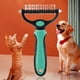 thumbnail image 4 of Cepillo de masaje para gatos y perros Pet Deshedding Trimmer Limpiador de cabello multifuncional de acero inoxidable para el aseo, 4 of 6