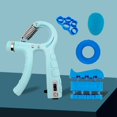 thumbnail image 3 of 5Pack Grip Strength Trainer Kit Ajustable Count Hand Grip Set con Ejercitador de Dedos Ejercitador de ExtensióN de Mano Azul, 3 of 6