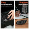 thumbnail image 7 of Designed for iPhone 17 Card Holder Case with 360°Rotatable Ring Holder Kickstand,2-Layer Heavy Duty Magnetic Car Mount Shockproof Rugged Hybrid Hard PC Soft Rubber Case,Black, 7 of 7