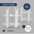 thumbnail image 4 of Five Oceans Two Rack Pole Side-Mount Rod Holder, White FO4331, 4 of 7