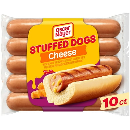 Oscar Mayer Stuffed Cheese Hot Dogs, 10 Count Pack