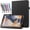 Black, variant on elitegadget Case for onn 8" Core Tablet (2026 Model) - Slim Lightweight Folio PU Leather Folding Stand Cover Case and 1 Random Color Stylus (Black)
