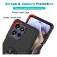 thumbnail image 5 of Rosebono Compatible With Motorola Moto G Power 2025 / Moto G Power 2026 Case, Hybrid Case With Adjustable Integrated Ring Kickstand (Black), 5 of 5
