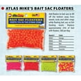 thumbnail image 2 of Atlas Mike’s Bait Sac Floaters, Assorted Colors, 2 of 2