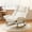 Beige, variant on SJZNOI Comfy Upholstered Rocking Glider Chair, Adjustable High Backrest & Spacious Seat Design, Versatile Accent Chair for Bedroom and Living Room Daily Relaxation (Beige)