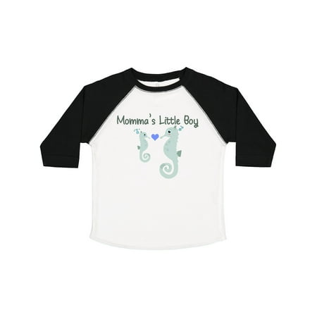 

Inktastic Seahorse (momma s Little Boy) Gift Toddler Boy Girl T-Shirt