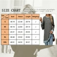 thumbnail image 3 of SHIBEVER Womens long shirt Striped Pullovers Crewneck long sleeve shirt Color Block Side Split Tunic Tops for women clothes, 3 of 3