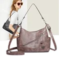 thumbnail image 3 of Bolsos cruzados retro de diseñador, bolsos de cuero suave de lujo para mujer, nuevo bolso de mensajero de hombro de gran capacidad para mujer 2024, 3 of 5