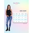 thumbnail image 7 of Savi Parker Women’s Ripped Maternity Jeans Over The Belly - Motherhood & Pregnancy Jeans, Maternity Clothes – 27” Inseam (S, Marina Wash), 7 of 7