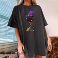 thumbnail image 2 of Camiseta de mujer Camisetas de Halloween Camiseta divertida de manga corta Camiseta estampada Tops Blusa Regalo para mujer Fridja zx1588, 2 of 9
