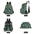 thumbnail image 4 of FORMRS Mini Backpack Purse for Women Travel Daypack Casual Shoulder Bag, Green Christmas Gingerbread, 4 of 7
