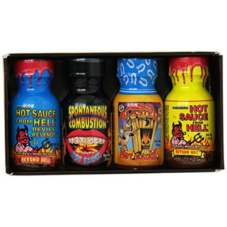 Travel Size Xtreme Hot Sauce 4 Pack (Best Hot Sauce Gift Set)