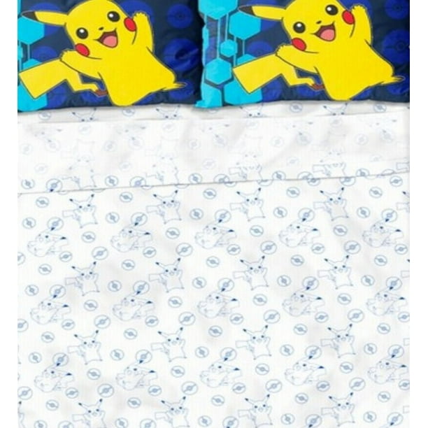 Pokemon Full Sheet Set, Pikachu Cotton Rich Bed Sheets