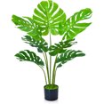 thumbnail image 1 of Palmera Artificial 7 Troncos - Planta Tropical simulada en Maceta con Tiesto Negro - Plantas Decorativas para salón, Oficina, Interior y Exterior, 1 of 4