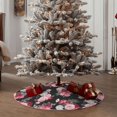 thumbnail image 4 of Sikiie Rose Flowers Nativity Christmas Tree Skirt, Jesus Christian Winter Holiday Tree Mat Decoration(30-48IN)48", 4 of 6