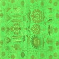 thumbnail image 1 of Ahgly Company Indoor Square Oriental Green Traditional Area Rugs, 7' Square, 1 of 4