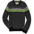 thumbnail image 1 of Aeropostale Mens Stripe Pullover Pigeon Knit Sweater, Gris, X-Large, 1 of 1