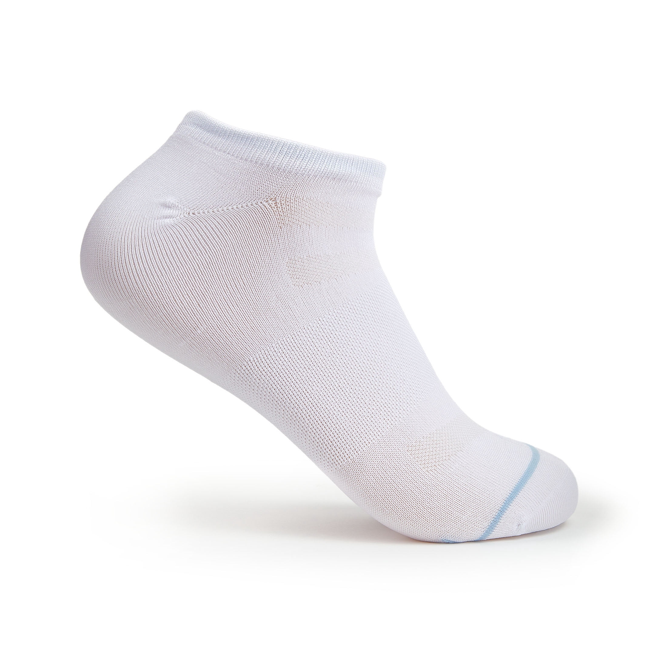 Fruit of the Loom Beyond Soft No Show Socks for Women, Blue Assorted, Sizes 4-10 (6-Pack)