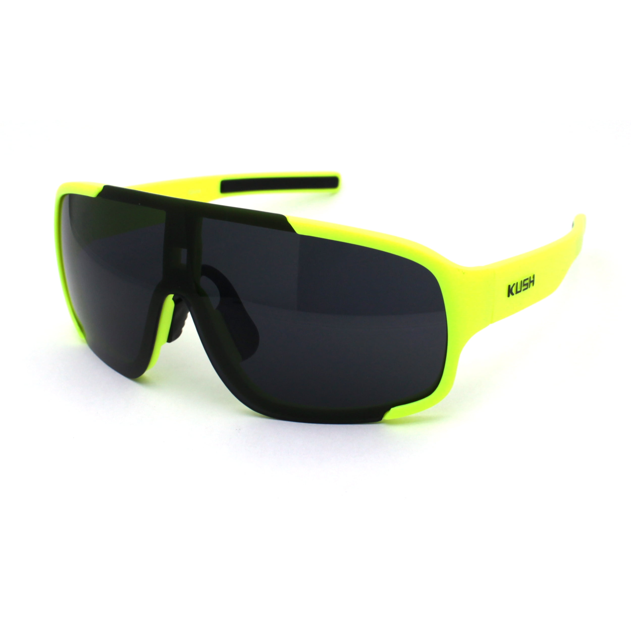 Polarized Premium Kush Black Frame Plastic Sports Car Racer Sunglasses 