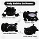 thumbnail image 4 of Animal de peluche SQEQE, gato negro, mami, con 4 bebés, gato en la barriga, 4 of 9