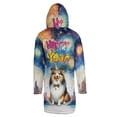 thumbnail image 2 of Happy New Year with Shetland Sheepdog Fireworks Holiday Xmas Winter 2025 All Over Print 3D Hooded Duffle Toggle Coat Sheltie Dog Lover Gifts - 00025, 2 of 6