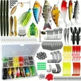 thumbnail image 4 of 135pcs Luya Lure Set Fake Lure Multi-Section Fish Wave Rocker Boy VIB Suitable for Freshwater and Saltwater, 4 of 9