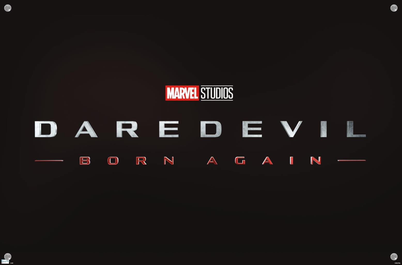 Marvel Daredevil: Born Again - Logo Wall Poster with Push Pins, 14.725" x 22.375"