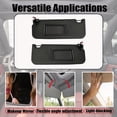 thumbnail image 4 of Car Sun Visor For BMW 3 Series E90 2005-2013 For E84 2010-2013, Left Driver And Right Passenger Side Sun Visor Replacement With Makeup Mirror, OEM: 51167252005, 51167252006-Pairs-black, 4 of 6