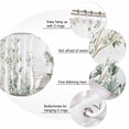 thumbnail image 6 of Sage Green Trees Waterproof Fabric Shower Curtain,Green Eucalyptus Leaves Waterproof Fabric Shower Curtain for Bathroom Curtains Bathtubs Hotel Washable Shower Curtains with 12 Hooks Extra Long 72x96, 6 of 8
