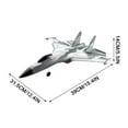 TERGAYEE RC Airplane, 2.4GHz RC Fighter Jet, EPP Material, 30 Minute