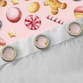 thumbnail image 4 of Homewish Kawaii Gingerbread Man Blackout Curtains Set of 2 (52x84 Each),Cute Macaron Candy Cane Window Curtains,Pink Brown Curtains and Drapes For Girls Kids,Breathable Home Decor, 4 of 6