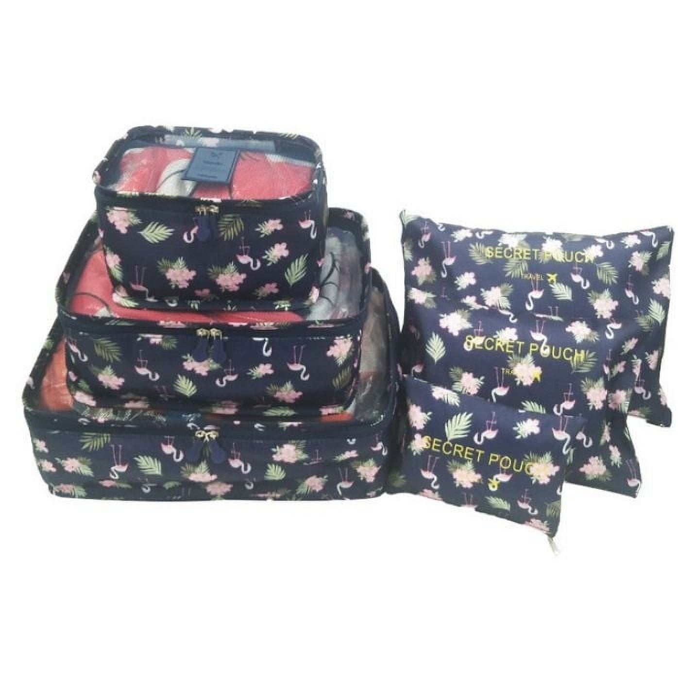 Bolsas de almacenamiento de viaje Paquetes de ropa Bolsas de compresión de  equipaje Maleta organizadora de lavandería, Rosa 6 piezas Monstrate  LF0127-04B