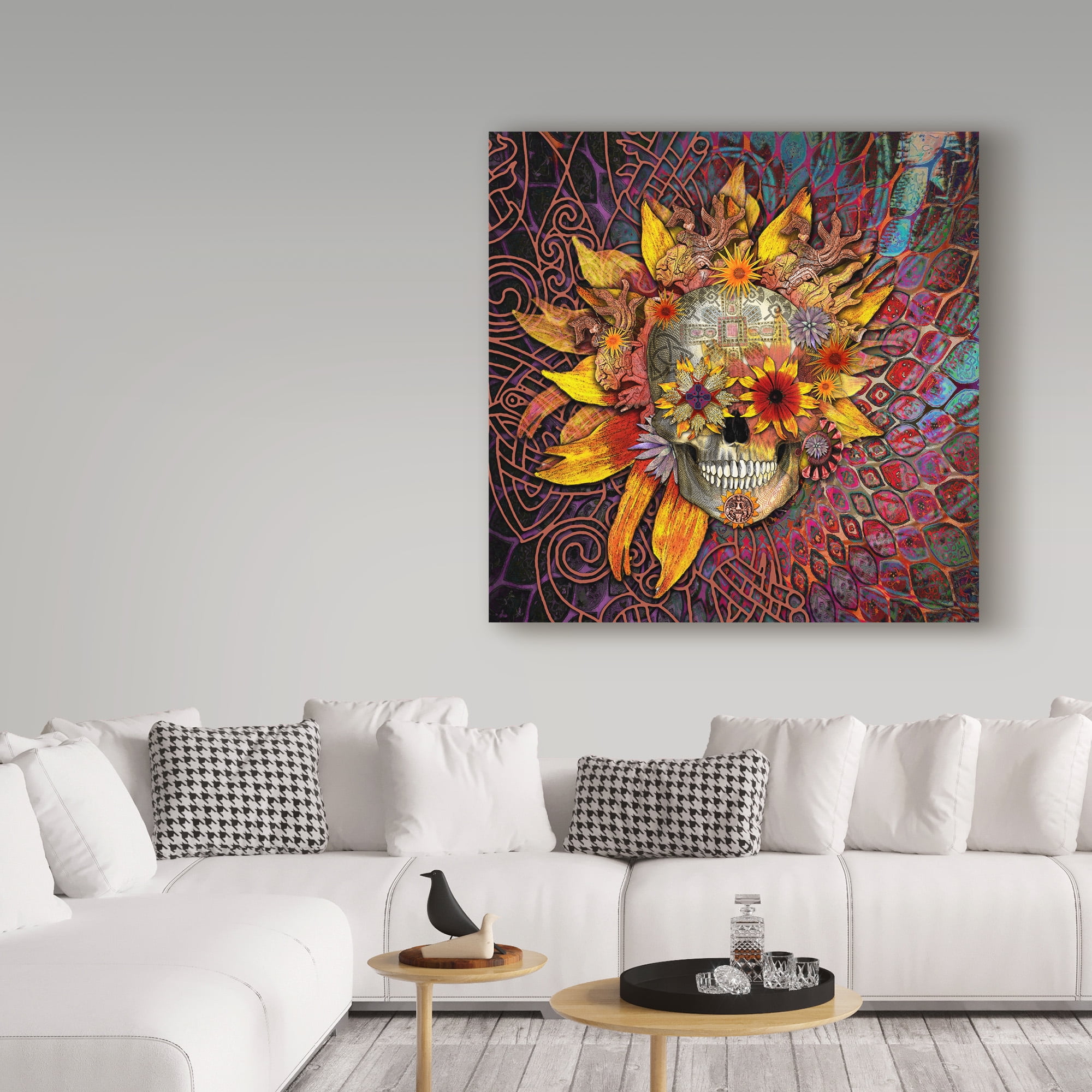 Trademark Fine Art 'Origins Botaniskull' Canvas Art by Fusion Idol Arts