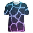 thumbnail image 6 of Beach Blue Giraffe T Shirts Animal Print Street Style T Shirt Women Short-Sleeve Pretty Big Size Tees Design Tops Prese, 6 of 7