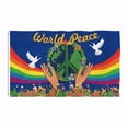 thumbnail image 1 of Tapiz de pared de microtela World Peace, 150 x 90 cm, decoración de habitación, 1 of 1