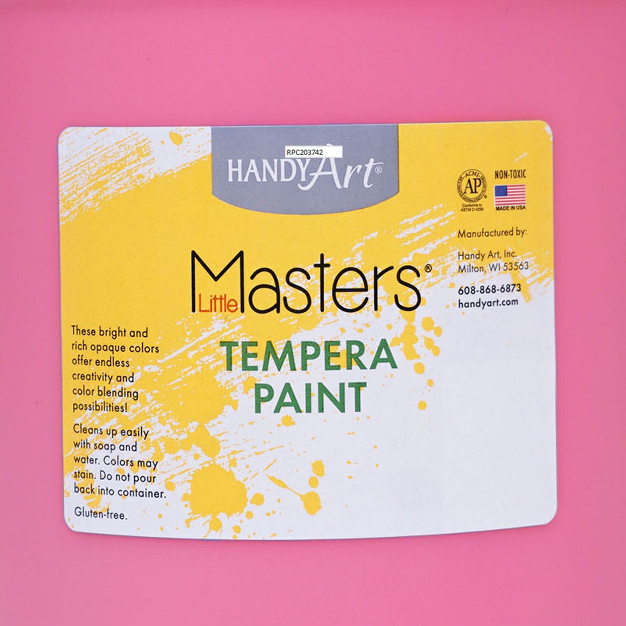 Handy Art Gallon Pink Little Masters Tempera Paint