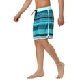 thumbnail image 5 of Unique Bargains Men's Swim Shorts Drawstring Waist Summer Board Shorts 36 Blue Grey, 5 of 6