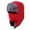Red, variant on 1 Pair Ushanka Winter Trapper Hat with Face Cover - Windproof and Warm Russian Ski Hat for Men and Women, Ear Protection Against Cold, Rain, and Snow