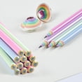 thumbnail image 2 of ECOTREE Eco-friendly Wood & Plastic Free Rainbow Recycled Paper #2 HB Pencils For School and Office Supplies, Pre-sharpened,12-Pack, 2 of 7