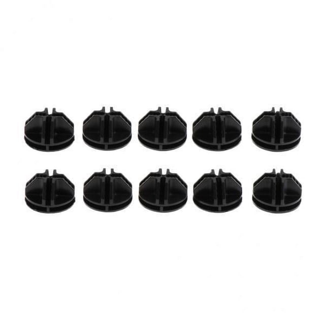 2x10 Piezas Conectores De Rejilla De Plástico Negro Para Estantería De Almacenamiento De Cubo De Rejilla De Alambre SM SunniMix Conectores de rejilla de plástico negro