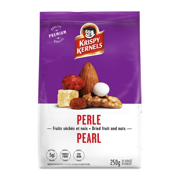 Krispy Kernels Mélange fruits séchés et noix perle 250g Fruits séchés & noix 250g