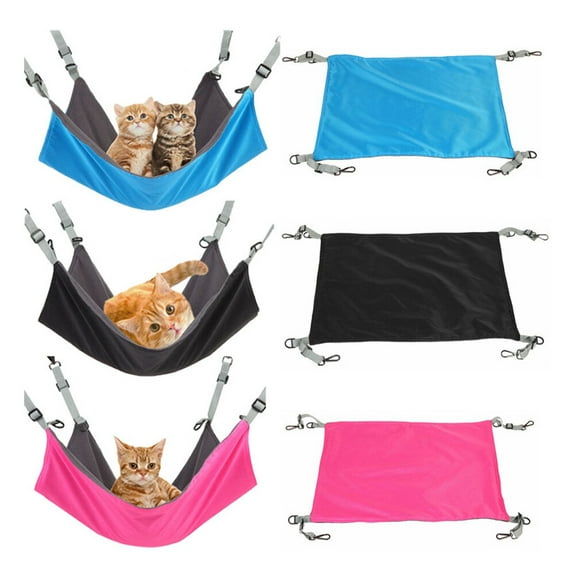 LULULION Creative Cat Hammock Dual Sided Pet Lounger For Warmth Comfort Cat Sleeping Bed For Indoor Use Rosy