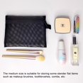 thumbnail image 2 of Almacenamiento De Malla Transparente Negra, Bolsas De Cosméticos De Viaje Portátiles De Gran Capacidad, Organizador, Monedero Duradero, Bolsas De Maquillaje Guardurnaity HA044174-02, 2 of 6