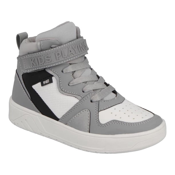Tenis HGN by Mr Shu Casuales Agujetas Comodos Nuevos gris 19.5