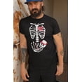 thumbnail image 2 of Old Glory Mens Baby Boy Pregnant Skeleton Halloween Costume Short Sleeve T Shirt, 2 of 6